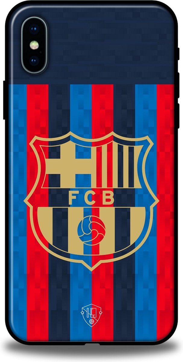 FC Barcelona telefoonhoesje - Apple iPhone X / XS - Backcover - Softcase TPU - Blauw - Rood