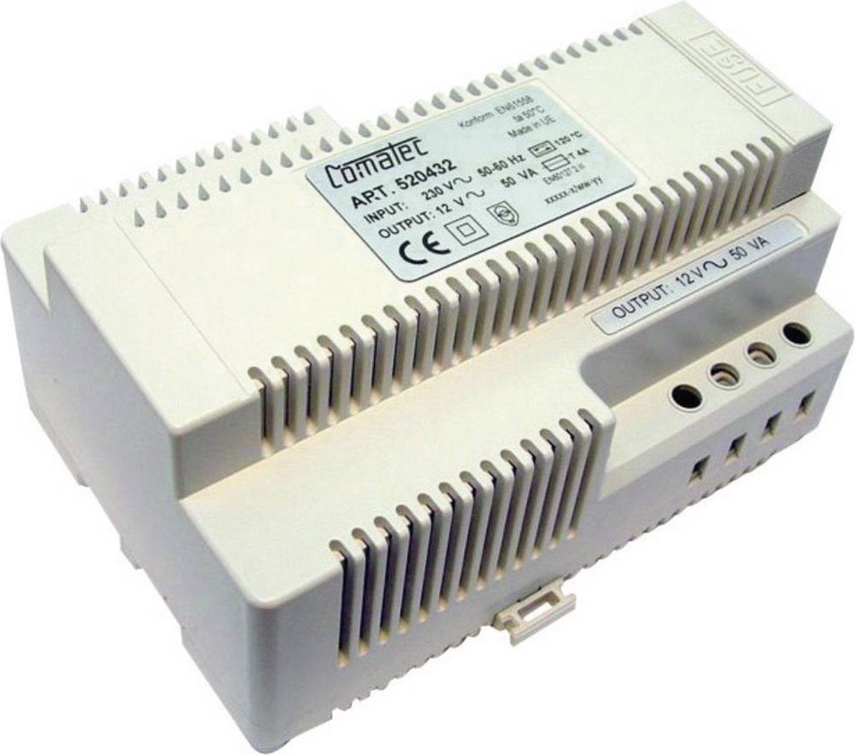 Comatec TBD205012F DIN-rail netvoeding 12 V/AC 4.16 A 50 W