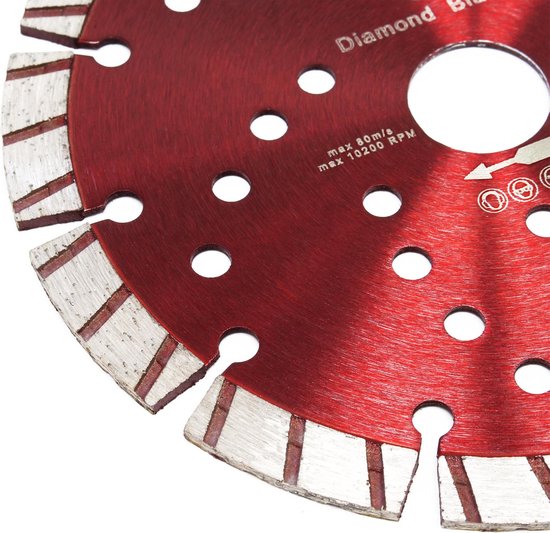 Diamantdoorslijpschijf ⌀150 mm met 22,23 mm boring en 10 mm