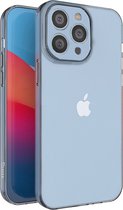 Ceezs Siliconen hoesje met camerabescherming geschikt voor Apple iPhone 14 Pro - optimale bescherming - doorzichtige silicone hoes - backcover - transparant