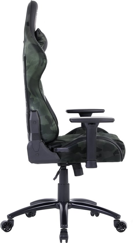 Qware Gaming - Chair - Extra Comfort - Alpha - Game Stoel - Raceseat - Gaming Stoel - Forest Green - Camouflage - Qware