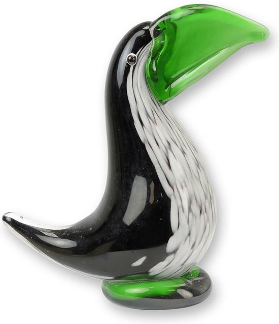 Glazen beeld - Toekan - Murano stijl - 19,6 cm hoog