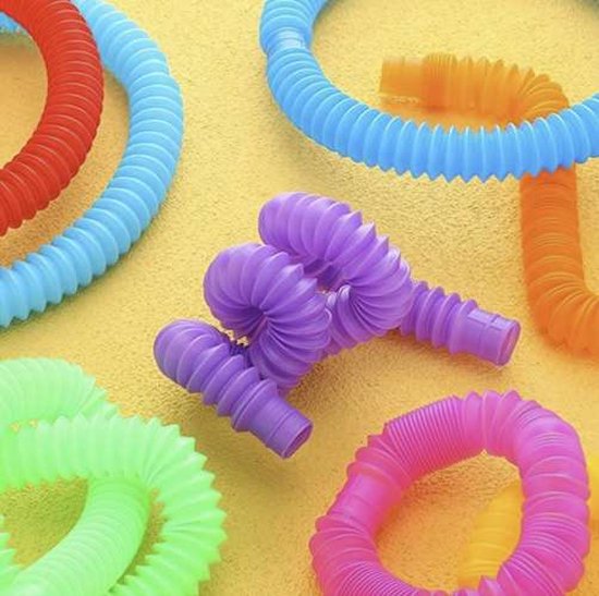HONPHIER 12 stuks popbuisjes, speelgoed, led-uittrekbare buizen