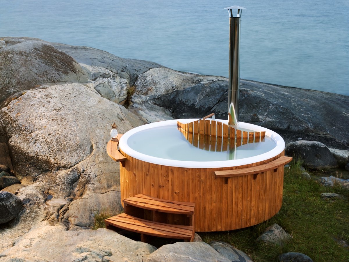 Skargards Hottub Panel - Ø 190 cm met interne houtkachel - afbeelding 3