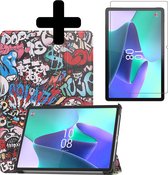 Hoes Geschikt voor Lenovo Tab P11 Pro Hoes Luxe Hoesje Case Met Uitsparing Geschikt voor Lenovo Pen Met Screenprotector - Hoesje Geschikt voor Lenovo Tab P11 Pro Hoes Cover - Graffity