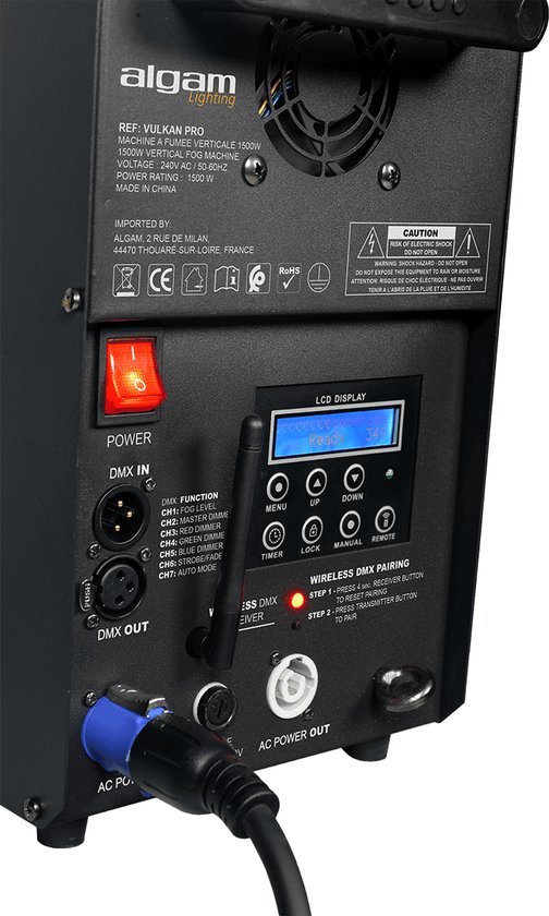 Algam Vulkan-PRO Verticale/horizontale Co2 effect machine