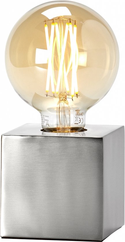 Calex Zilveren Lampenvoet Tafellamp E27
