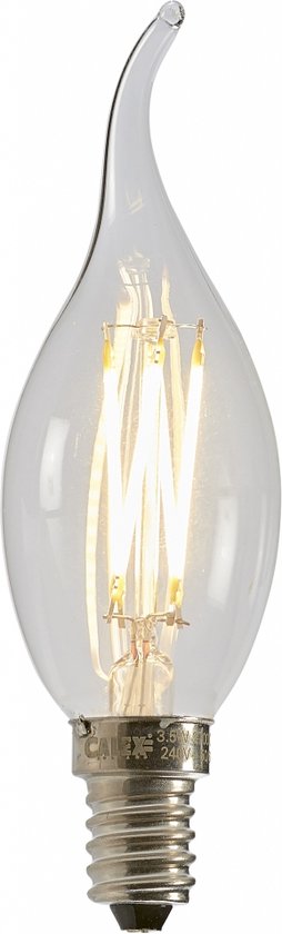 Calex Lichtbron E14 Tip Kaarslamp - Glas - Transparant - 4 x 12 x 4 cm (BxHxD)