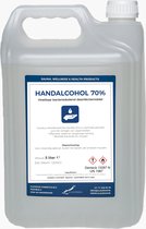 Handalcohol 70% - 5 liter - effectieve, snelle en langdurige werking