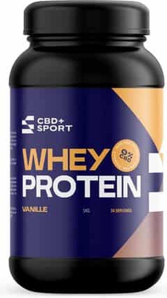 CBD+SPORT - Whey Protein - Eiwitshake - Vanille - 1000 gram / 1 kg