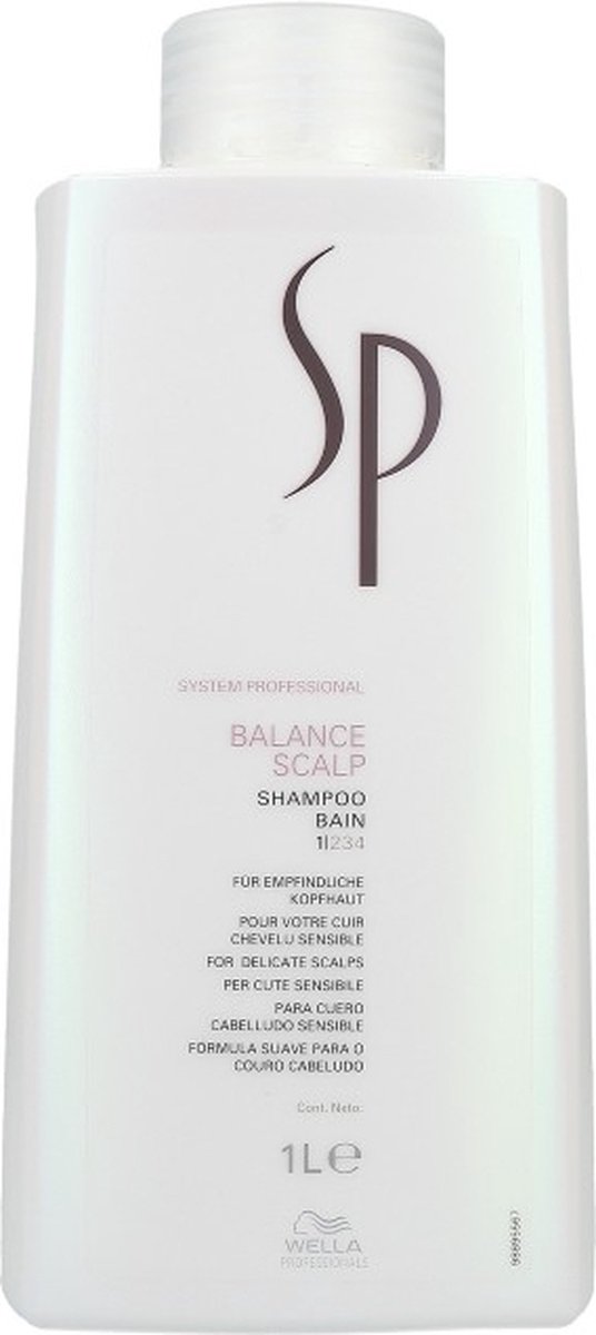 Wella SP Balance Scalp Shampoo-1000 ml - Normale shampoo vrouwen - Voor Alle haartypes