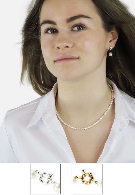 Collier de Collier de perles PROUD PEARLS® avec petites perles et fermoir en argent