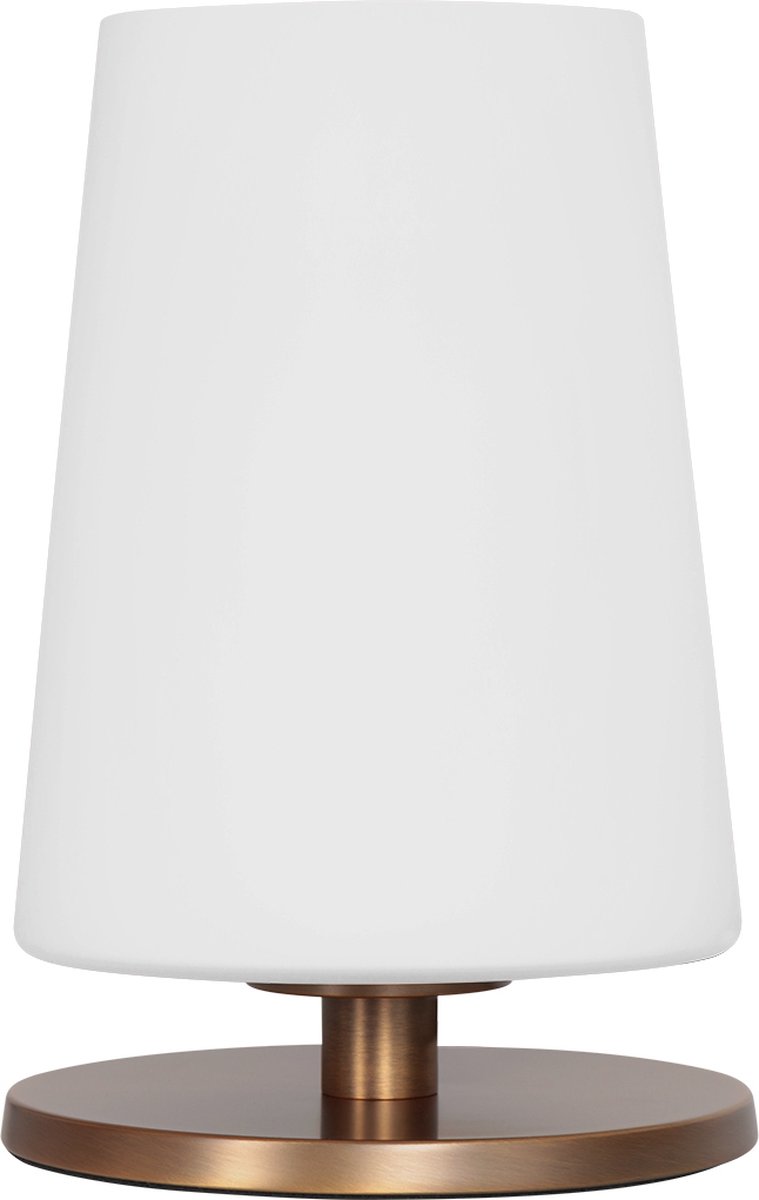 Tafellamp - Bussandri Limited - Klassiek - Metaal - Klassiek - E27 - L: 22cm - Voor Binnen - Woonkamer - Eetkamer - Brons