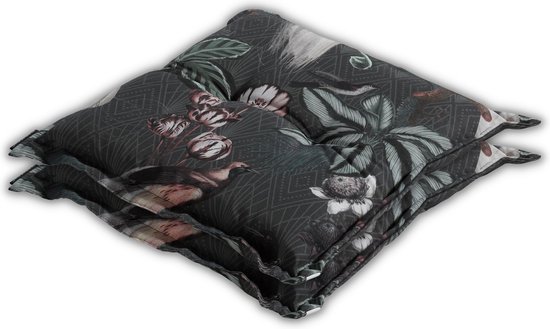 Madison - Coussin de siège - Universel - 2 pcs. - 50x50 cm - Sofie Vert - Hocker - Vert