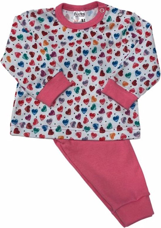 Beeren Bodywear Hearts/Pink Maat 98/104 Pyjama 24-423-208-P152-98/104