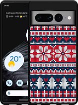Google Pixel 7 Pro Hardcase hoesje Gebreide Kersttrui II - Designed by Cazy