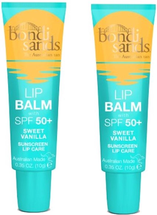BONDI SANDS Sunscreen Lip Balm SPF 50+ Sweet Vanilla 2 Pak