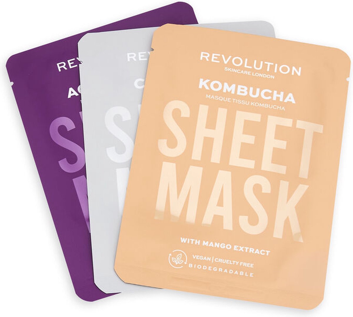 Biodegradable Sheet Mask (combination Skin) - A Set Of Face Masks For Combination Skin