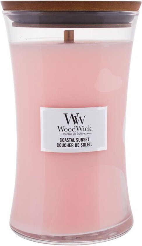 WoodWick Hourglass Large Geurkaars - Coastal Sunset - 130 branduren