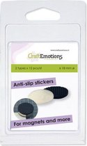 CraftEmotions Anti-slip stickers voor magneten 2 x 12 stuks ca 19mm