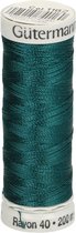 GÜTERMANN SULKY RAYON NR.40 2 ROLLETJES X 200M - 1162 BLAUW GROEN