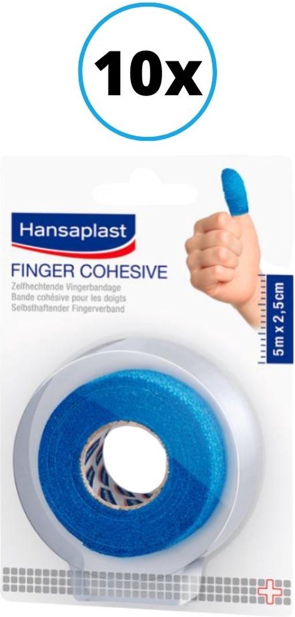 Hansaplast Finger Cohesive Bande Auto-Adhesive Pour Les Doigts 5m x 2,5cm  Pièce 1