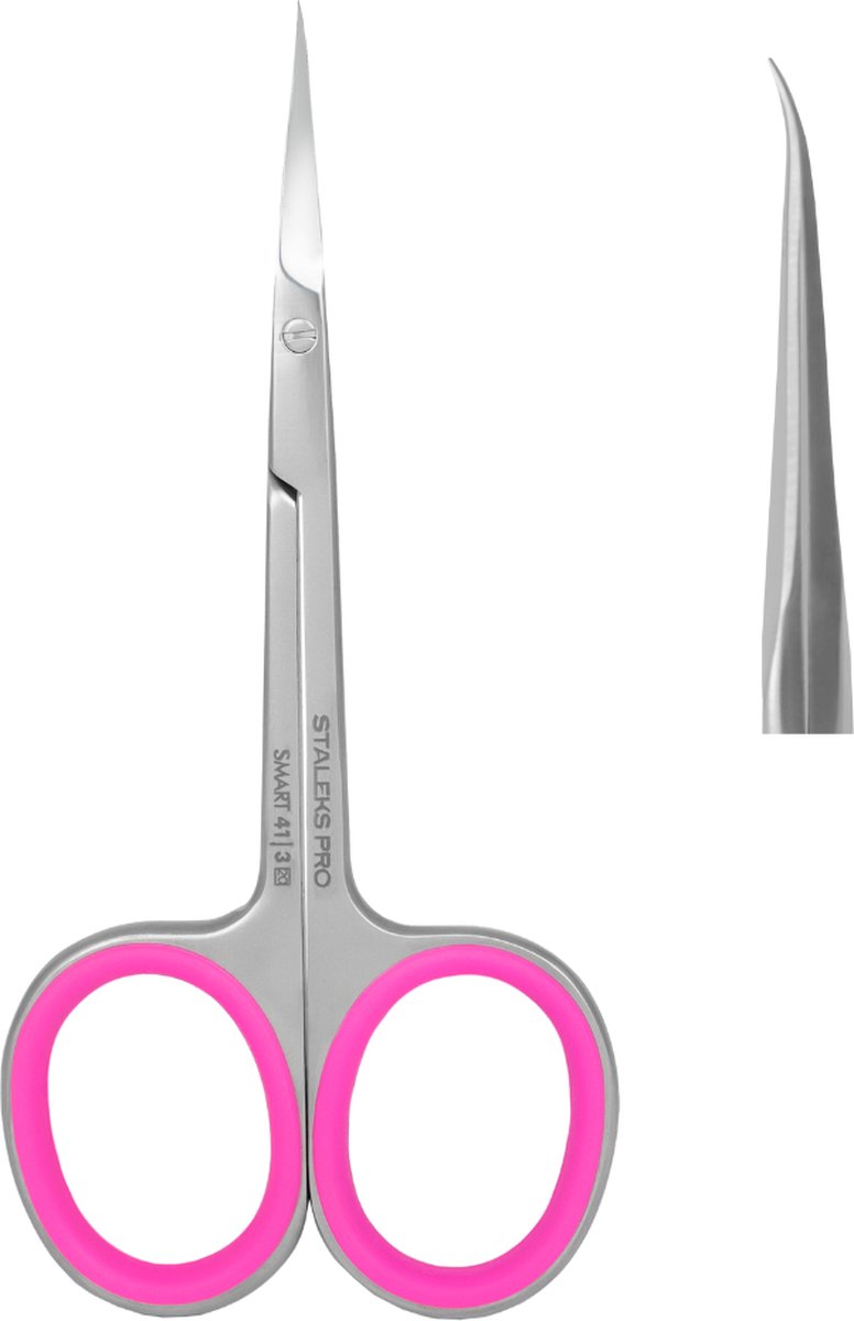 Staleks Manicure schaar Smart 41/3, 25 mm bladlengte met haakvorm, voor de nagel-professional