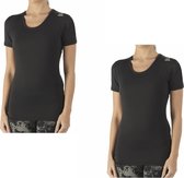 Reebok Joanna chemise de sport noire femmes 2pack C9494, taille S