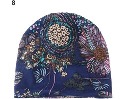 Beanie- Boasty ® Lapis - Muts - uniseks - Retro Style Beanie - Hippie - 100 procent katoen - Beanie - Hippie - One size - hippie accessoires-retro - Hoed-kerstcadeau