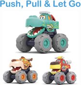 Auto Speelgoed Monstertruck 3 Stuks