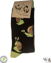 Sockyou sokken - 1 paar vrolijke slakken bamboe sokken - Maat 35-39