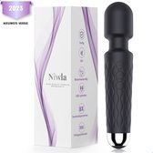 NIWLA® Personal Massager & Vibrator voor vrouwen - Fluisterstil & Discreet - Obsidian Black - Clitoris Stimulator voor Vrouwen - Sex Toys voor vrouwen & ook voor Koppels