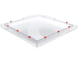 Skylux polycarbonaat lichtkoepel 3-wandig - helder 1100 x 1100 mm