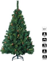 Bol.com Kunstkerstboom Royal majestic spar dennenappel - H180 cm - Kerstboom - Groen aanbieding