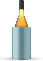 Coolenator champagnekoeler – metallic blauw – wijnkoeler – flessenkoeler – met vrieselement