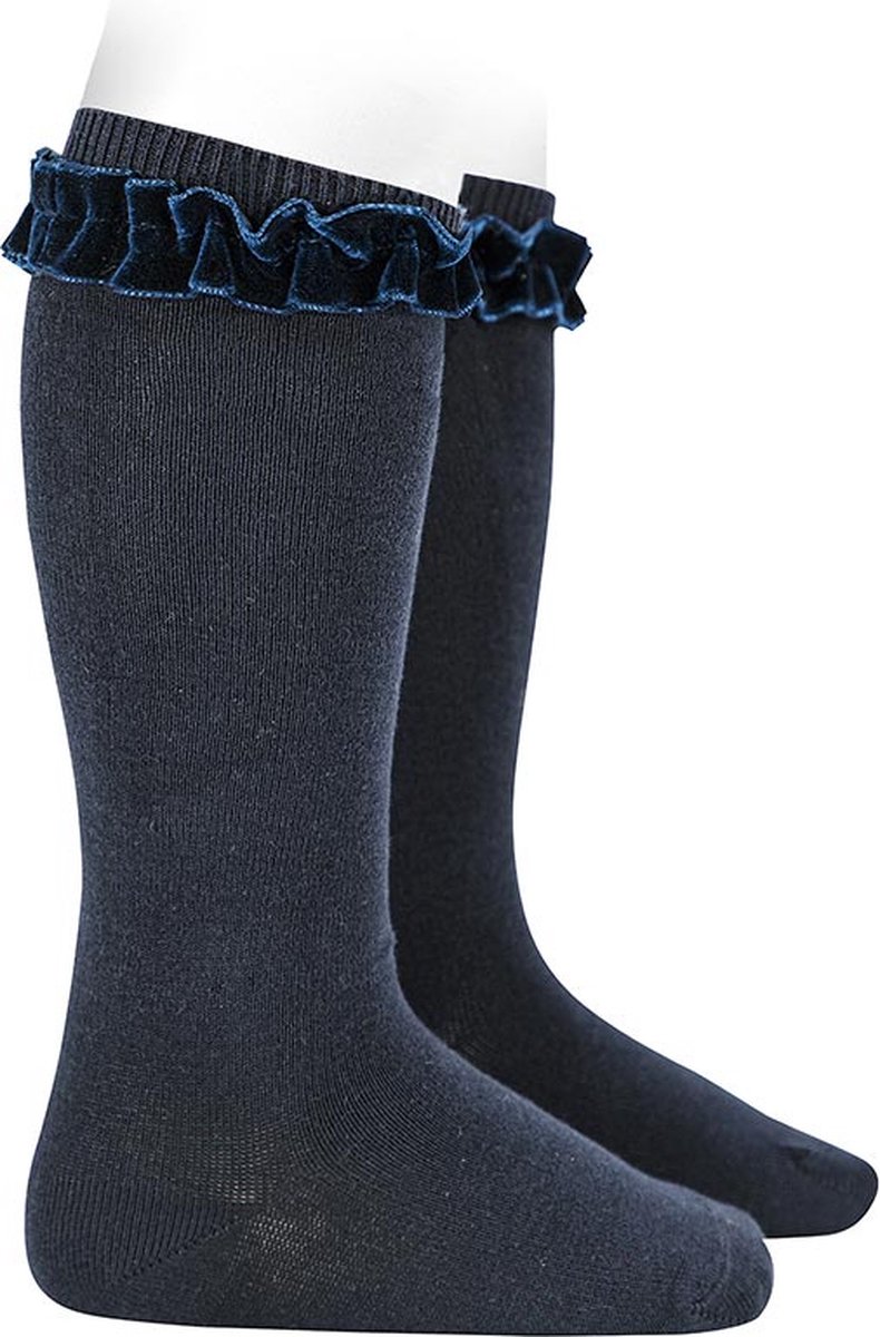 Cóndor Kniekous Velvet Roezel | 2459/2 | Navy/Donkerblauw | 23-26 | maat 4