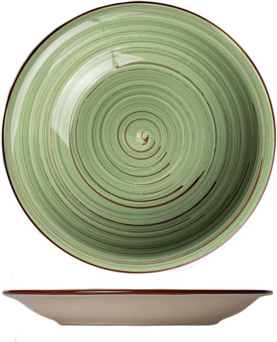 Assiette petit déjeuner (6 pièces) | Coloré | 19 cm | Poterie