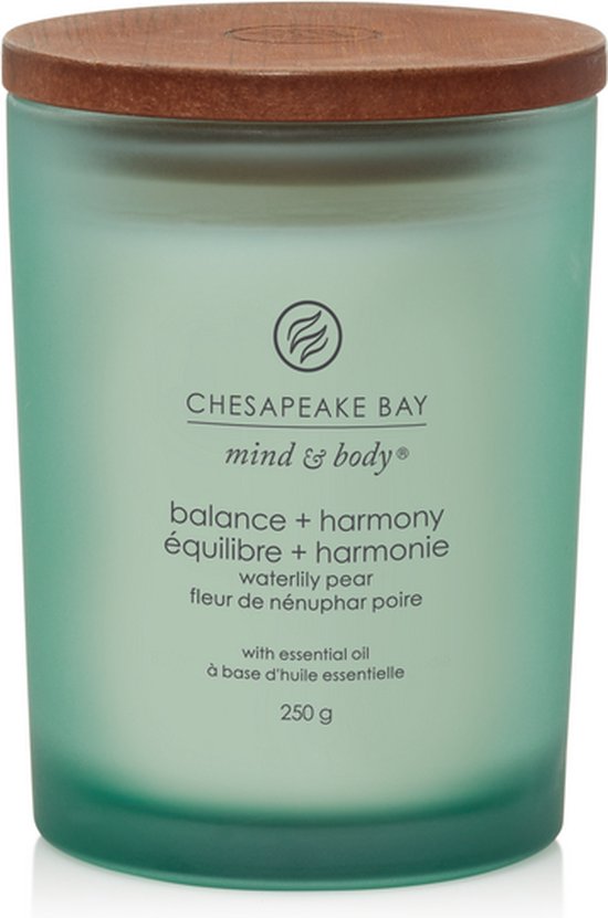Chesapeake Bay Balance & Harmony - Waterlily Pear Medium Candle