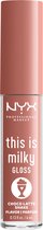 NYX Professional Makeup This Is Milky Gloss - TIMG19 Choco Latte Shake - Brillant à Gloss à lèvres - 4 ml