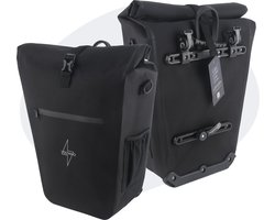 Voltano Luxe E-bike Fietstas 28L – Zwart – Pakaftas Met Laptop vak – 100% Waterdicht - Met Schouderband - Extra E-bike Beugels