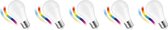 5x Wifi Led lamp E27 13W RGB CCT