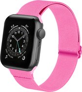 Horloge Bandje Geschikt Voor Apple Watch Bandje 38/40/41 mm Nylon Polsband - Bandje Geschikt Voor Apple Watch 1-8 / SE - 38/40/41 mm - Roze