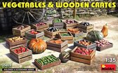 1:35 MiniArt 35629 Vegetables & Wooden Crates Plastic Modelbouwpakket
