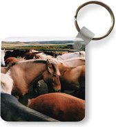Sleutelhanger - Uitdeelcadeautjes - Paarden - Dieren - Wild - Plastic