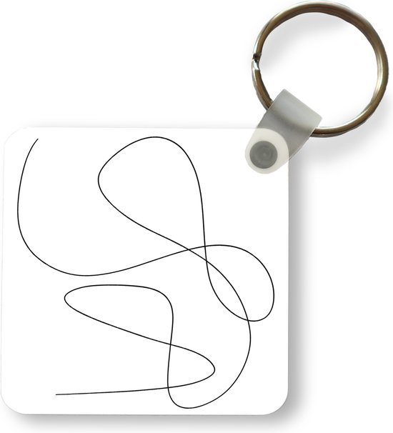 Sleutelhanger - Uitdeelcadeautjes - Line art - Minimalisme - Abstract - Plastic