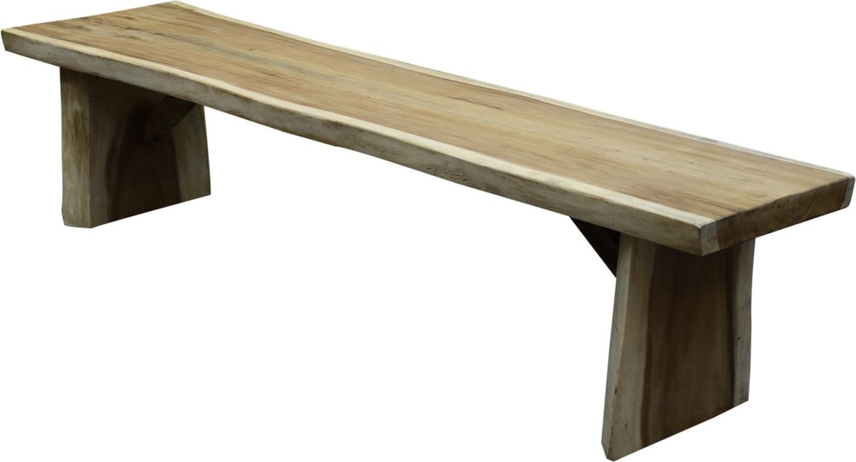 Boomstam tuinbank 250x40-50xH46,5 cm