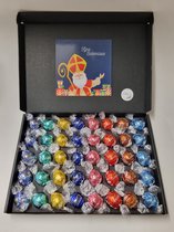 Chocolade Ballen Proeverij Pakket Groot | 40 stuks Lindt chocolade met Mystery Card 'Fijne Sinterklaas' met persoonlijke (video)boodschap | Chocoladepakket | Feestdagen box | Chocolade cadeau | Valentijnsdag | Verjaardag | Moederdag | Vaderdag