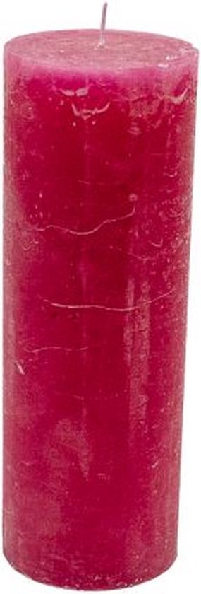 Stompkaars - Roze - 7x20cm - parafine - set van 3