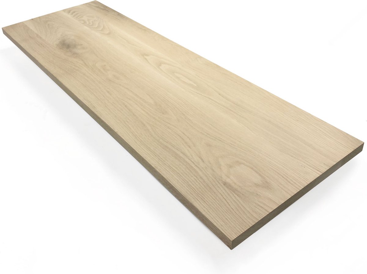 Eiken plank 150 x 40 cm 25 mm - Meubelpaneel - Timmerpaneel - Meubelplaat - Kastplank - Losse plank - Tuinexpress.nl