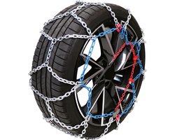Carpoint Sneeuwkettingen – RVX 255 – 16mm gehard stalen schakels – O Norm V5117 en EN 16662/1 gecertificeerd - Semiautomatische spanner – Kruisspoor verbetert de grip – Incl. nood reparatieschakels, handschoenen, handleiding & handige opbergtas